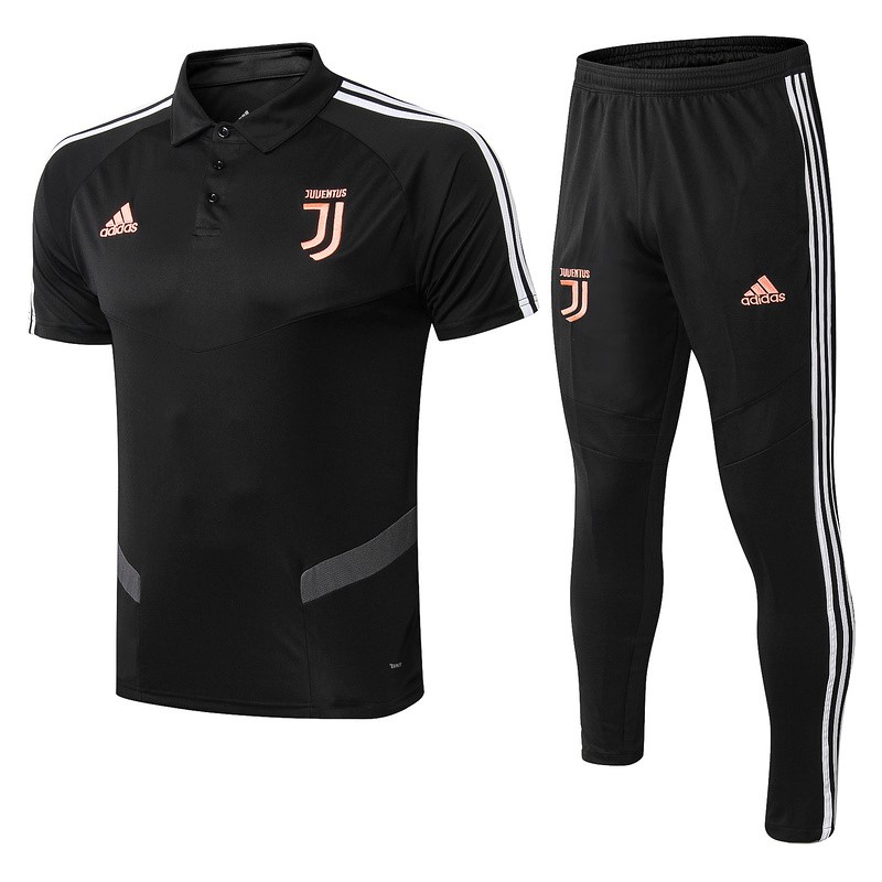 Polo Juventus Ensemble Complet 2019-20 Noir Orange